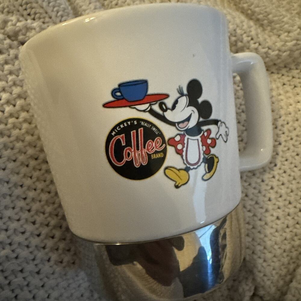 Mickey's "Really Swell" Coffee Mug Disney Theme Perks Minnie Mouse Rare - Picture 2 of 6
